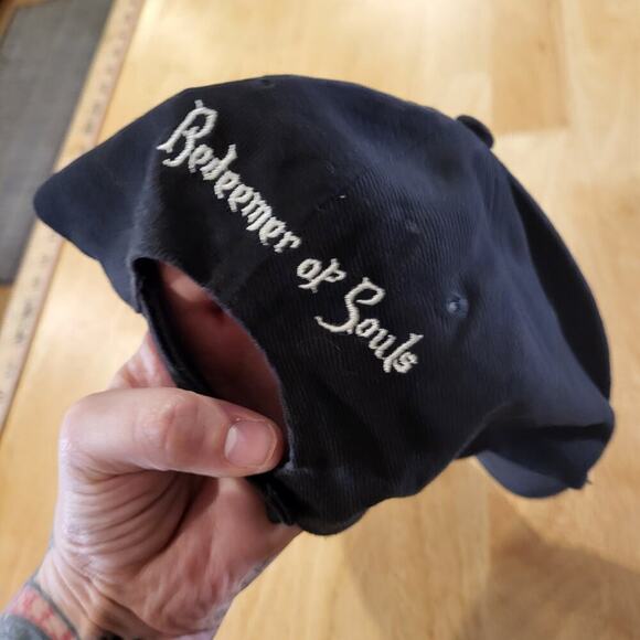 Judas Priest Baseball Hat Adjustable Black White Embroider Hook & Loop Closure - Picture 7 of 8